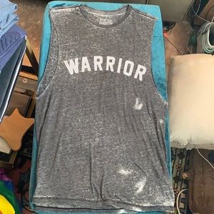 Spiritual Gangster gray logo muscle tank burnout